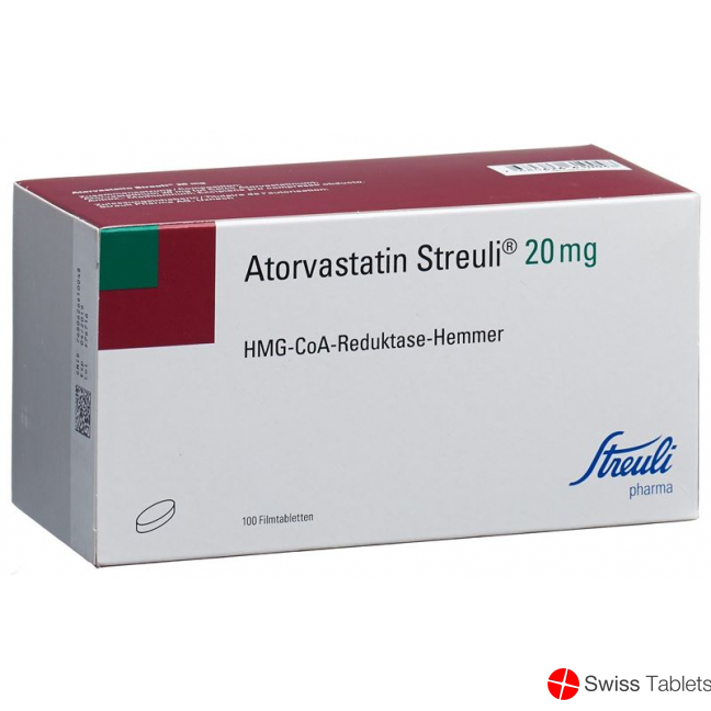 Atorvastatin Streuli Filmtabletten 20mg 100 Stück buy online