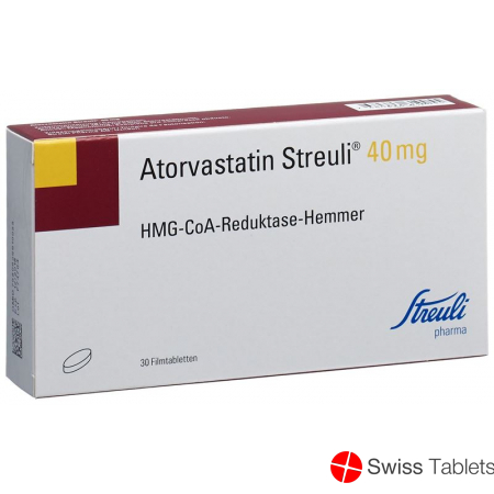 Atorvastatin Streuli Filmtabletten 40mg 30 Stück buy online