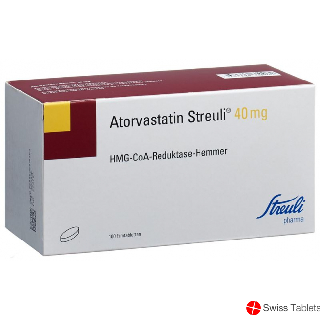 Atorvastatin Streuli Filmtabletten 40mg 100 Stück buy online