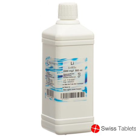 Oligopharm Lithium Lösung 2000mg/l 500ml buy online