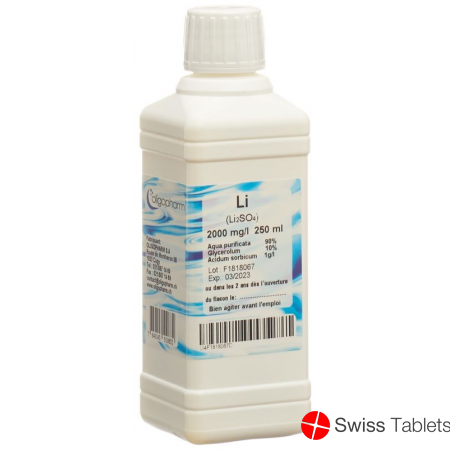 Oligopharm Lithium Lösung 2000mg/l 250ml buy online