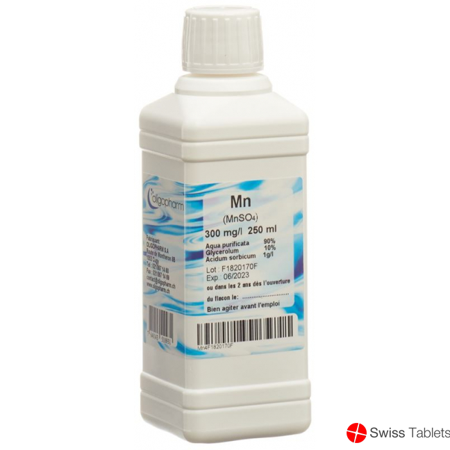 Oligopharm Mangan Lösung 300mg/l 250ml buy online