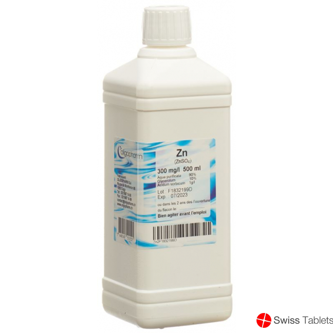 Oligopharm Zink Lösung 300mg/l 500ml buy online