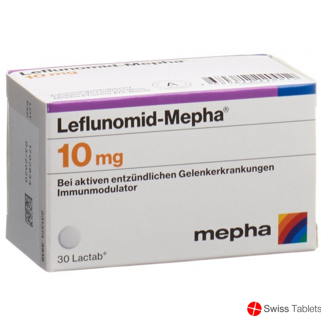 Leflunomid Mepha Lactabs 10mg 30 Stück buy online