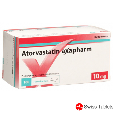 Atorvastatin Axapharm Filmtabletten 10mg 100 Stück buy online