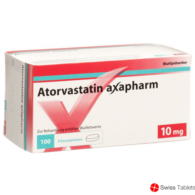 Atorvastatin Axapharm Filmtabletten 10mg 100 Stück buy online