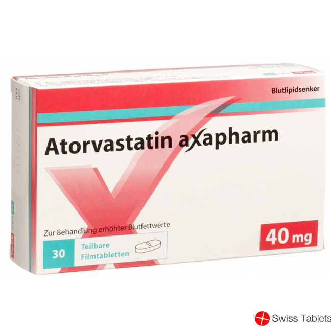 Atorvastatin Axapharm Filmtabletten 40mg 30 Stück buy online