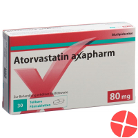 Atorvastatin Axapharm Filmtabletten 80mg 30 Stück
