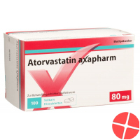 Atorvastatin Axapharm Filmtabletten 80mg 100 Stück