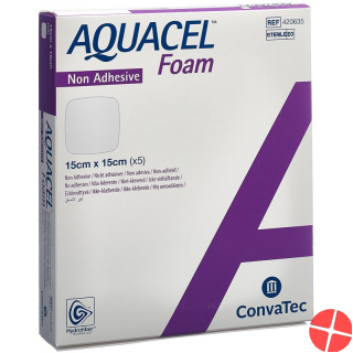 Aquacel Foam 15x15cm Non-Adhesive 5 Stück