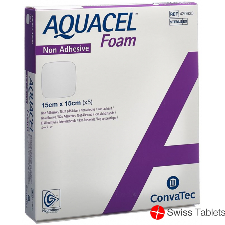 Aquacel Foam 15x15cm Non-Adhesive 5 Stück buy online