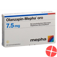 Olanzapin Mepha Oro Schmelztabletten 7.5mg 28 Stück