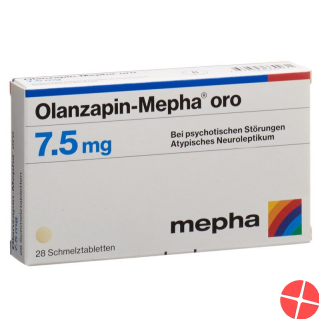 Olanzapin Mepha Oro Schmelztabletten 7.5mg 28 Stück