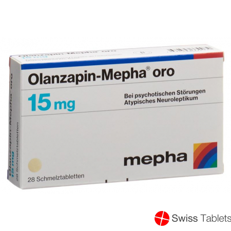 Olanzapin Mepha Oro Schmelztabletten 15mg 28 Stück buy online