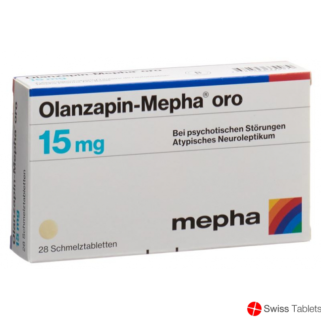 Olanzapin Mepha Oro Schmelztabletten 15mg 28 Stück buy online