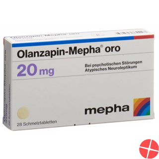 Olanzapin Mepha Oro Schmelztabletten 20mg 28 Stück