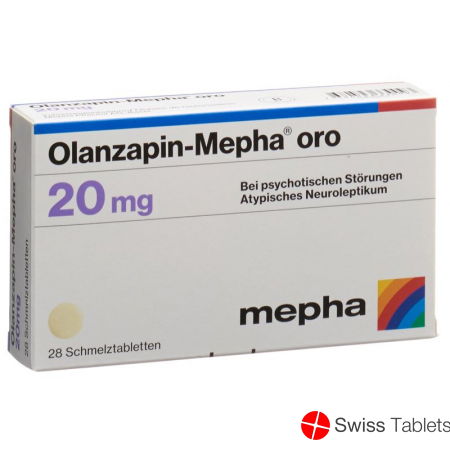 Olanzapin Mepha Oro Schmelztabletten 20mg 28 Stück buy online