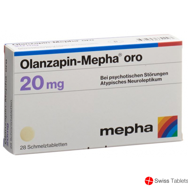 Olanzapin Mepha Oro Schmelztabletten 20mg 28 Stück buy online