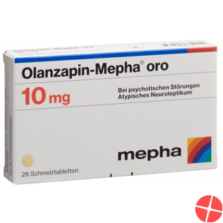 Olanzapin Mepha Oro Schmelztabletten 10mg 28 Stück