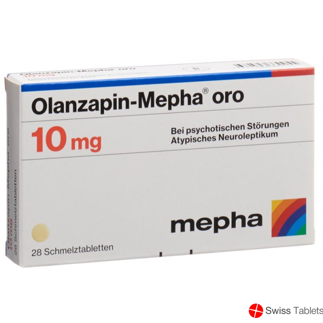 Olanzapin Mepha Oro Schmelztabletten 10mg 28 Stück buy online