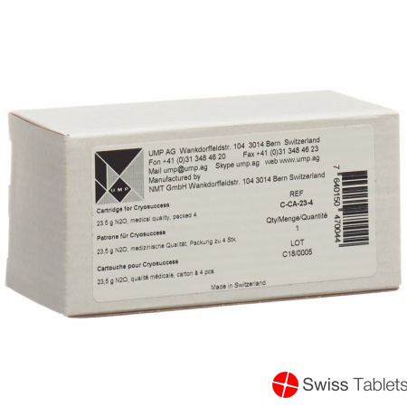Cryosuccess N2o-patrone 4 Stück buy online