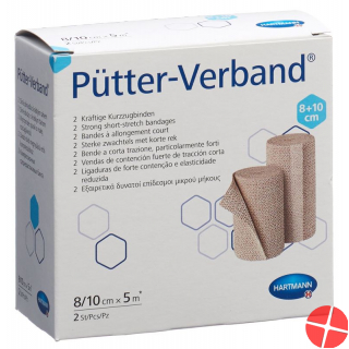 Puetter Verband 8/10cmx5m 2 Stück