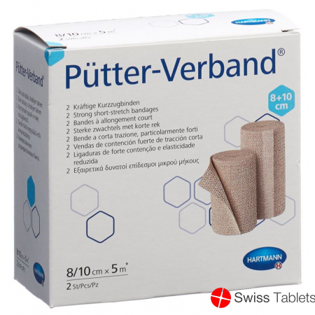 Puetter Verband 8/10cmx5m 2 Stück buy online