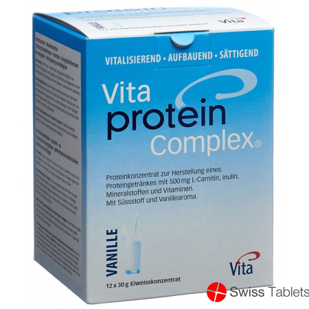 Vita Protein Complex Pulver Vanille 12 Beutel 30g buy online