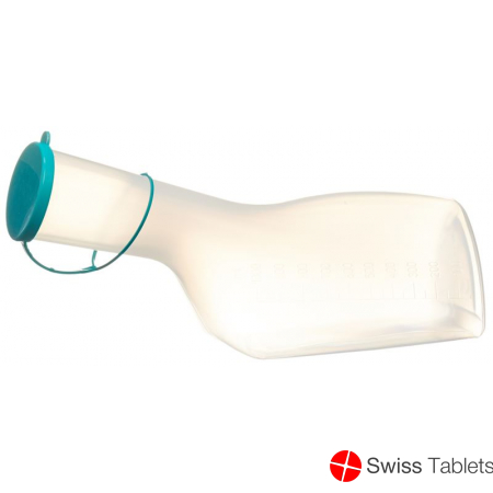 Gribi Urinflasche 1L Männer Poly Deckel Grad buy online