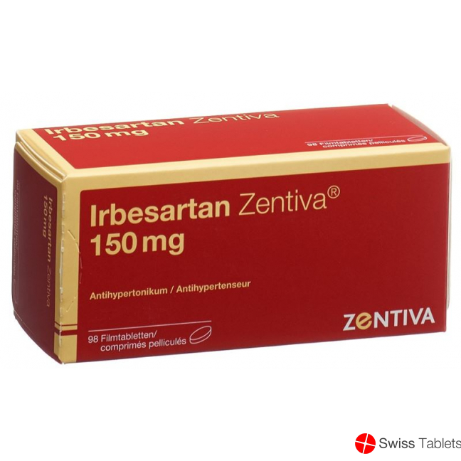 Irbesartan Zentiva Filmtabletten 150mg 98 Stück buy online
