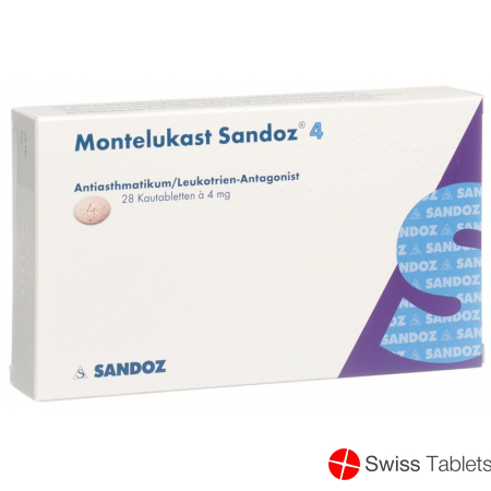 Montelukast Sandoz Kautabletten 4mg 28 Stück buy online
