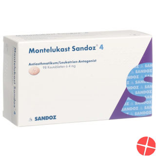 Montelukast Sandoz Kautabletten 4mg 98 Stück