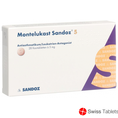 Montelukast Sandoz Kautabletten 5mg 28 Stück buy online