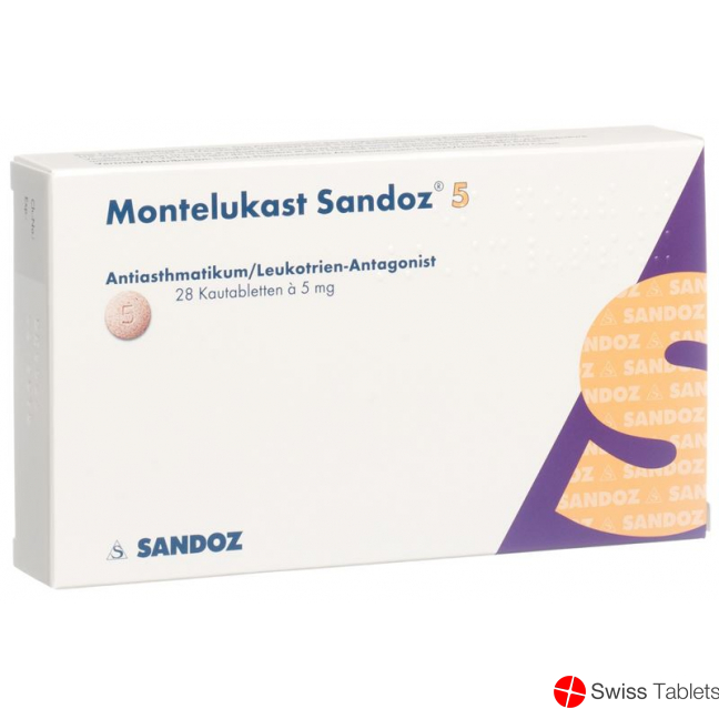 Montelukast Sandoz Kautabletten 5mg 28 Stück buy online