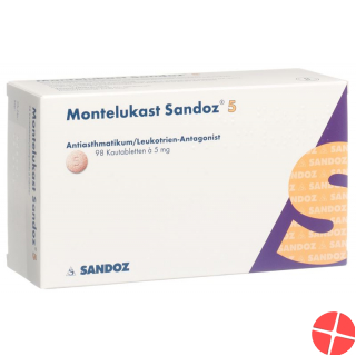 Montelukast Sandoz Kautabletten 5mg 98 Stück