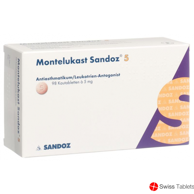 Montelukast Sandoz Kautabletten 5mg 98 Stück buy online