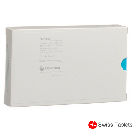 Coloplast Brava Elastischer Fixierstreifen Gebogen 20 Stück buy online