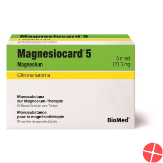 Magnesiocard Granulat 5 Mmol Citron Neu Beutel 50 Stück