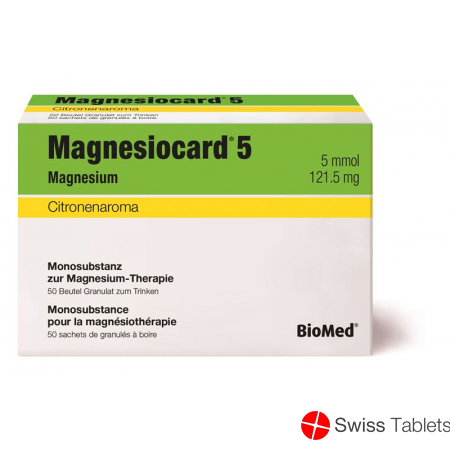 Magnesiocard Granulat 5 Mmol Citron Neu Beutel 50 Stück buy online