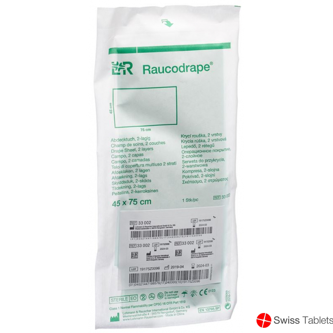 Lohmann Set 1 Abdecktuch 45x75cm Steril 120 Stück buy online
