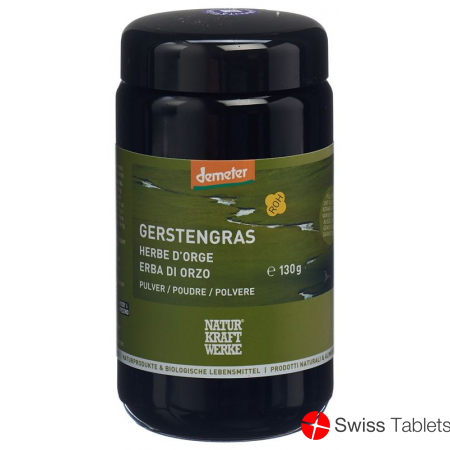 Naturkraftwerke Gerstengras Pulver Demeter 130g buy online