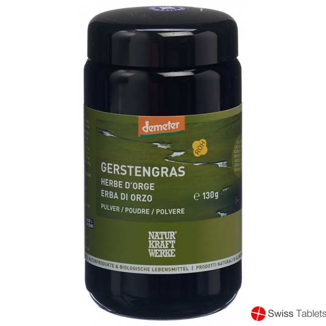 Naturkraftwerke Gerstengras Pulver Demeter 130g buy online