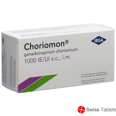 Choriomon 1000 Ie C Solv (spritze) Durchstechflasche 3 Stück buy online