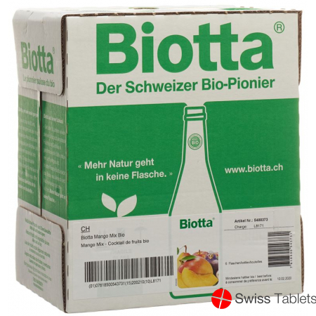 Biotta Bio Mango Mix 6 Flaschen 5dl buy online