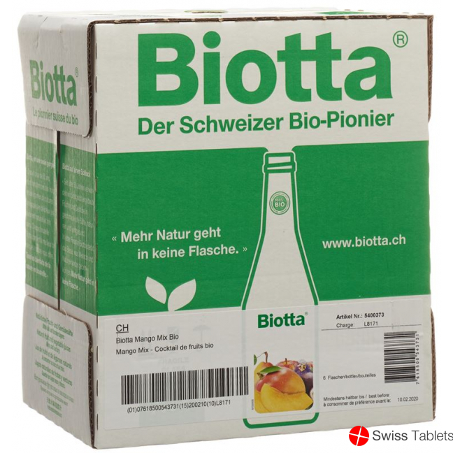 Biotta Bio Mango Mix 6 Flaschen 5dl buy online