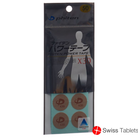 Phiten Aqua Titan Power Tape X30 rund 50 Stück buy online