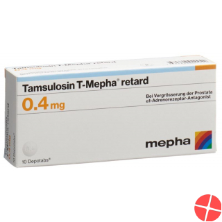 Tamsulosin T-mepha Depotabs 0.4mg 10 Stück
