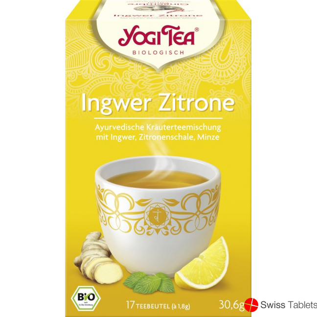 Yogi Tee Ingwer Zitronen Beutel 17 Stück buy online