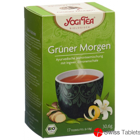 Yogi Green Tea Grüner Morgen Beutel 17 Stück buy online