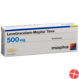 Levetiracetam Mepha Teva Lactabs 500mg 20 Stück